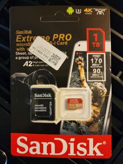 SanDisk Extreme 1TB micro SDXC UHS I V30 Card