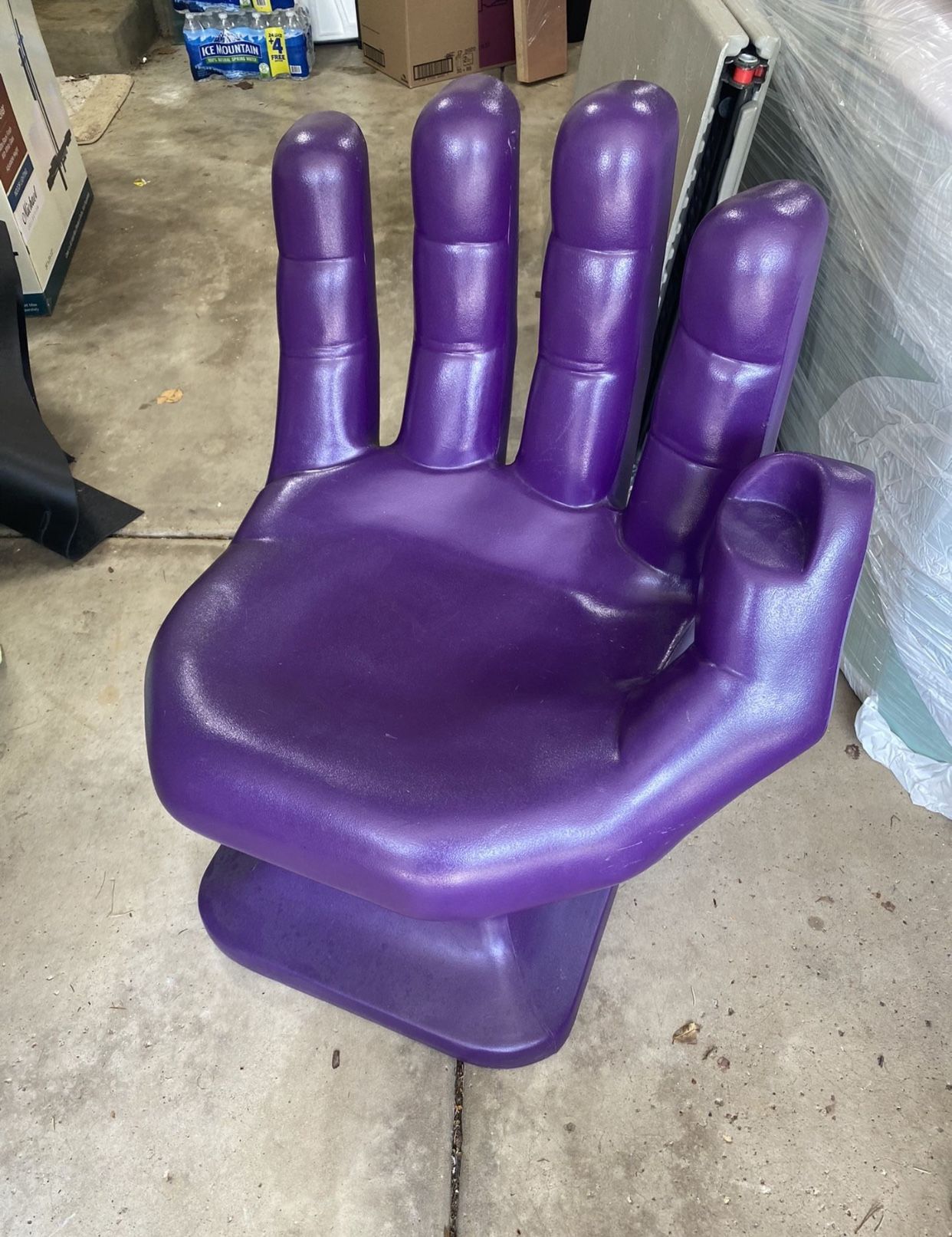 Vintage 1980’ Contemporary Purple Hand Chair RMIC