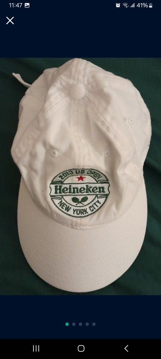 US Open Heineken Baseball Cap: Authentic
