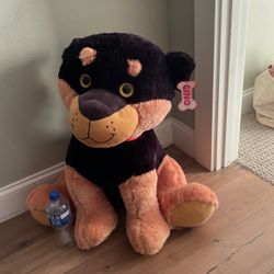 NEW Giant 26” Rottweiler Dog Stuffed Animal Plush With tag Gino 