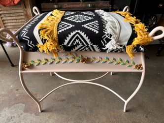 Small boho bench / Garden boho style