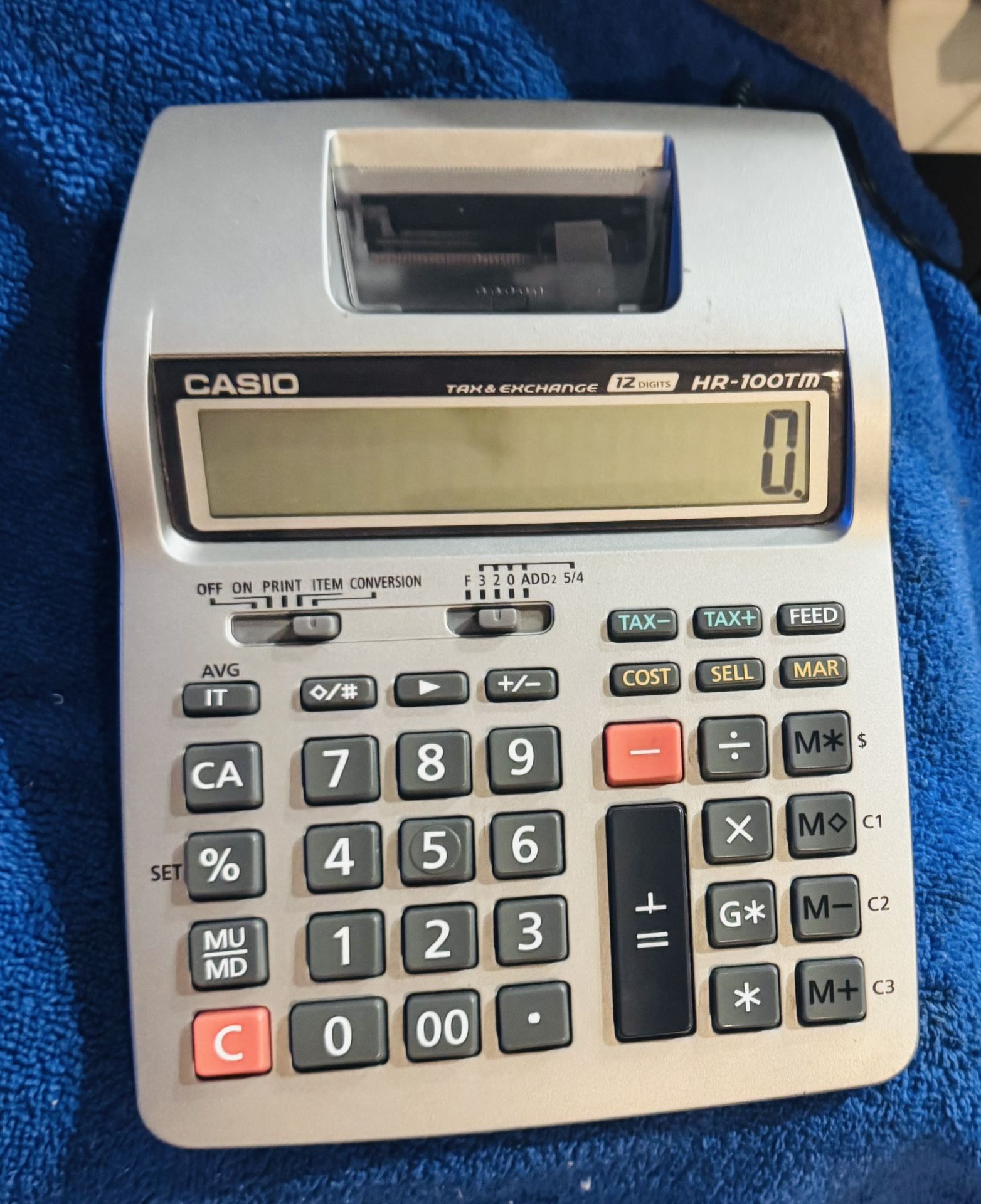 CASIO ELECTRIC PRINTING CALCULATOR (HR-100TM)