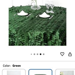 9 Round Leaf Petal Tablecloth 