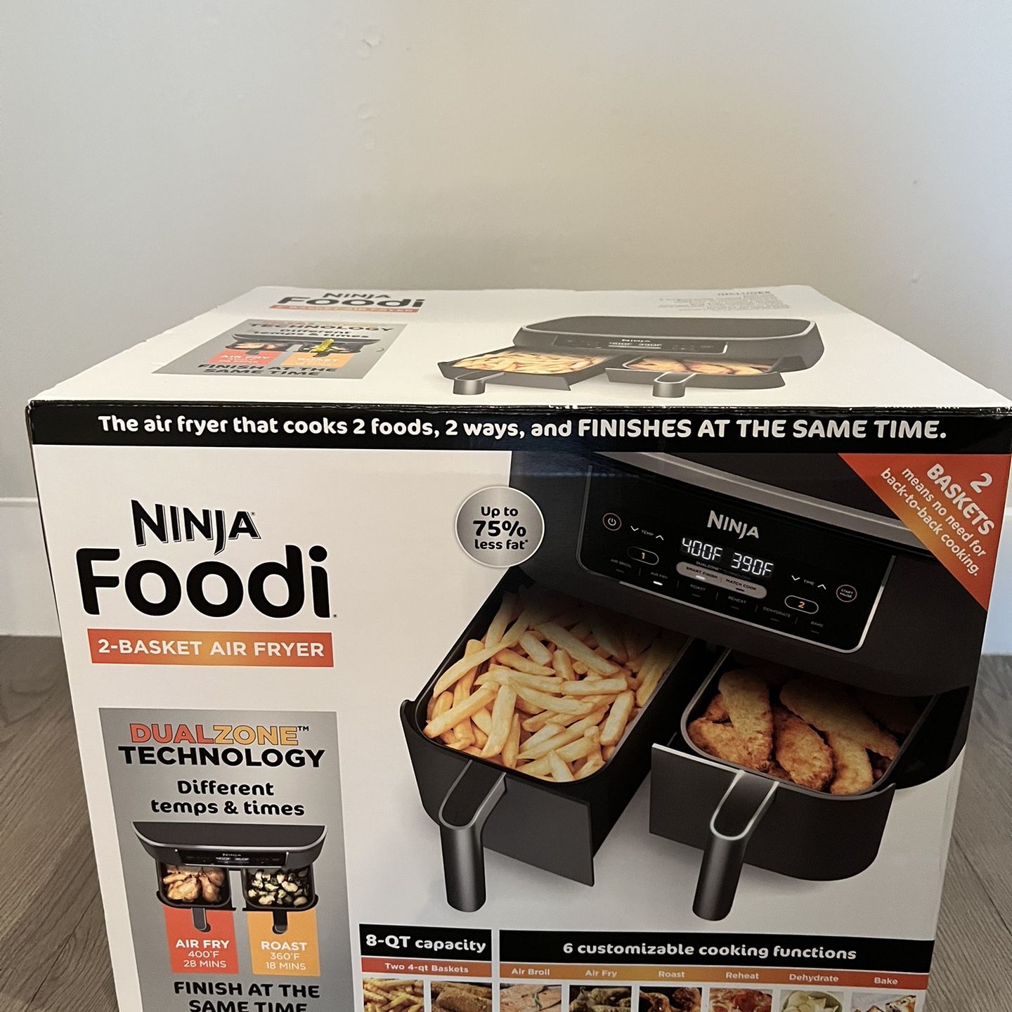 Ninja Foodi XL Two Basket Air Fryer - appliances - by owner - sale