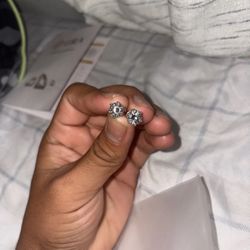 Moissanite Diamond Earrings Vvs1 2carats 