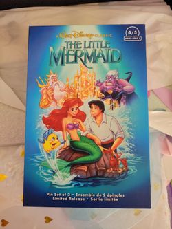 The Little Mermaid VHS Pin Collection