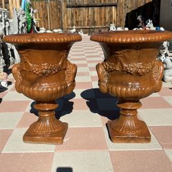 New Flower Pots Made Out Of Cement Perfect Gift 🎁 