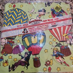 Vintage Super Friends Wrapping Paper