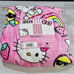 Hello Kitty Summer Watermelon Blanket