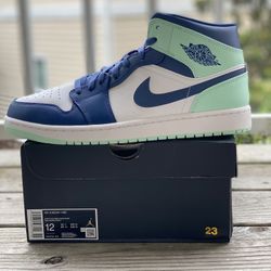BRAND NEW JORDAN 1 MID  “MYSTIC NAVY” FOR SALE!!! MEN SIZES 12 $160