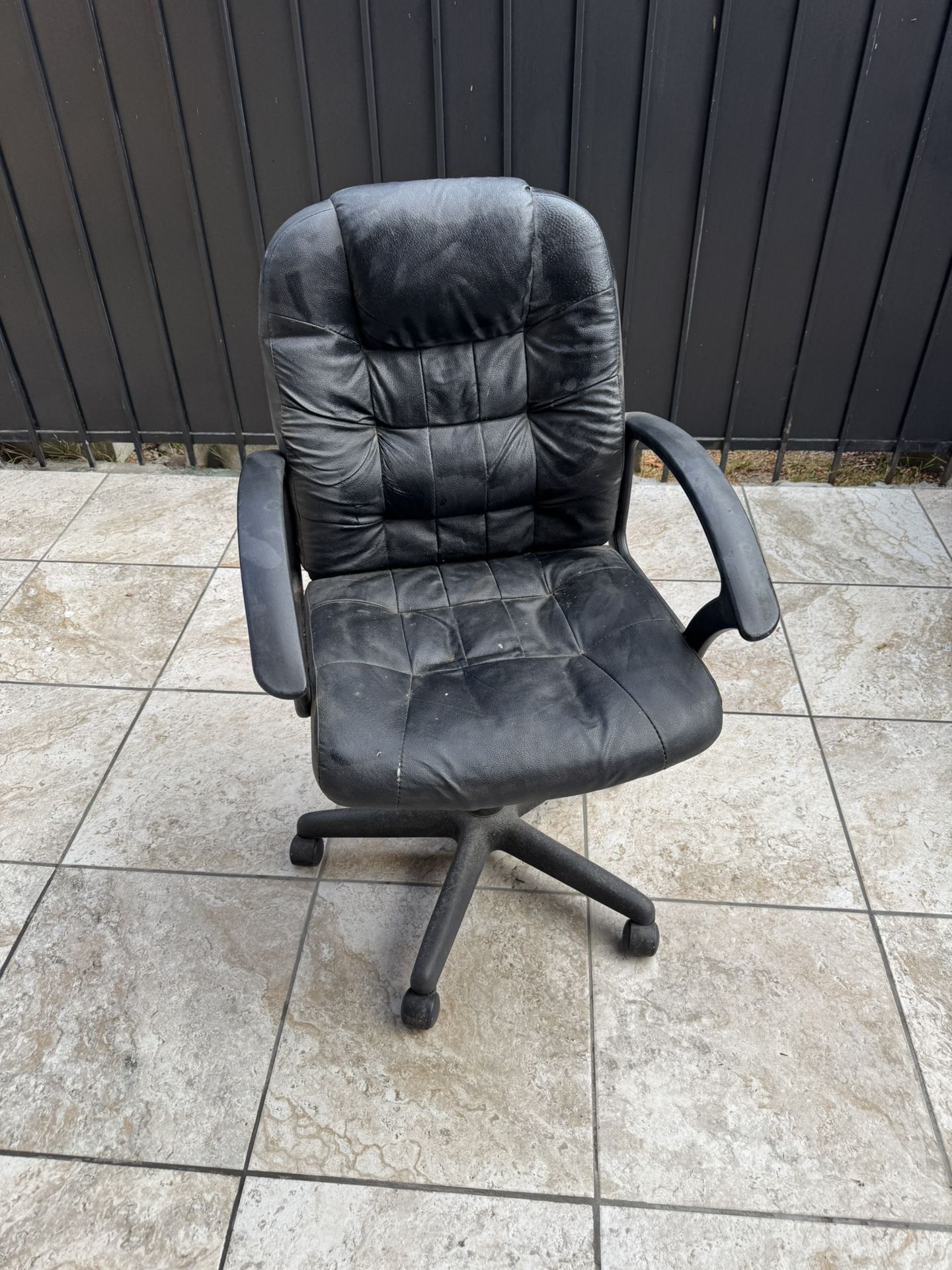 Black Leather Office Chair