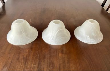 White frosted glass vanity light shades