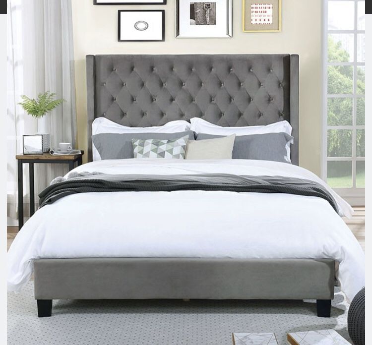 Queen Size Frame And Mattress