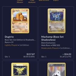Vintage Pokemon Lot (Base set)