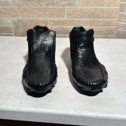 FASHION, Men’s Casual Alligator Leather High Top Colored Black Boots