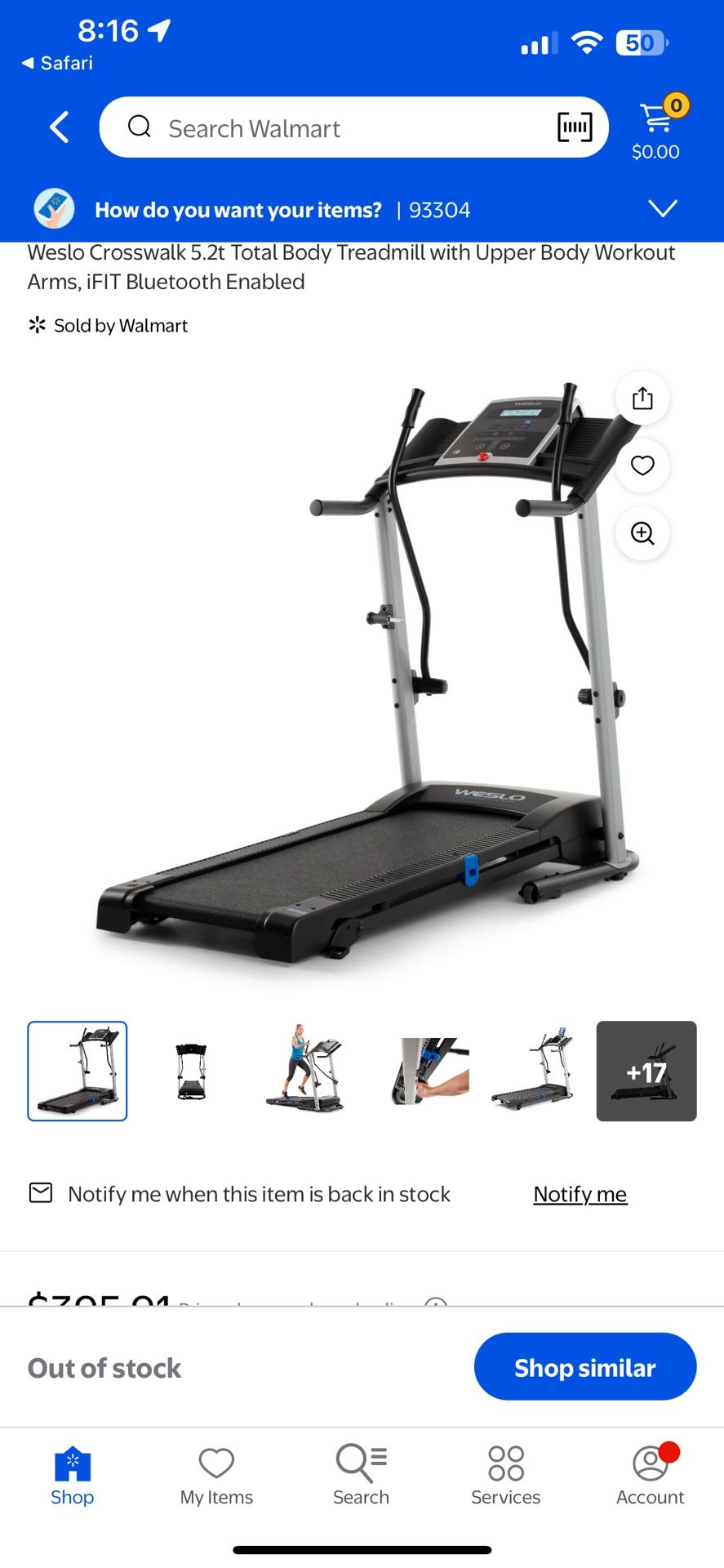 Weslo Crosswalk Treadmill