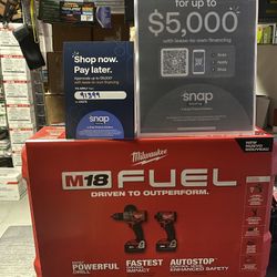 Milwaukee M18 FUEL 18V Lithium-Ion Brushless Cordless Hammer Drill and Impact Driver Combo Kit (2-Tool) with 2 Batteries