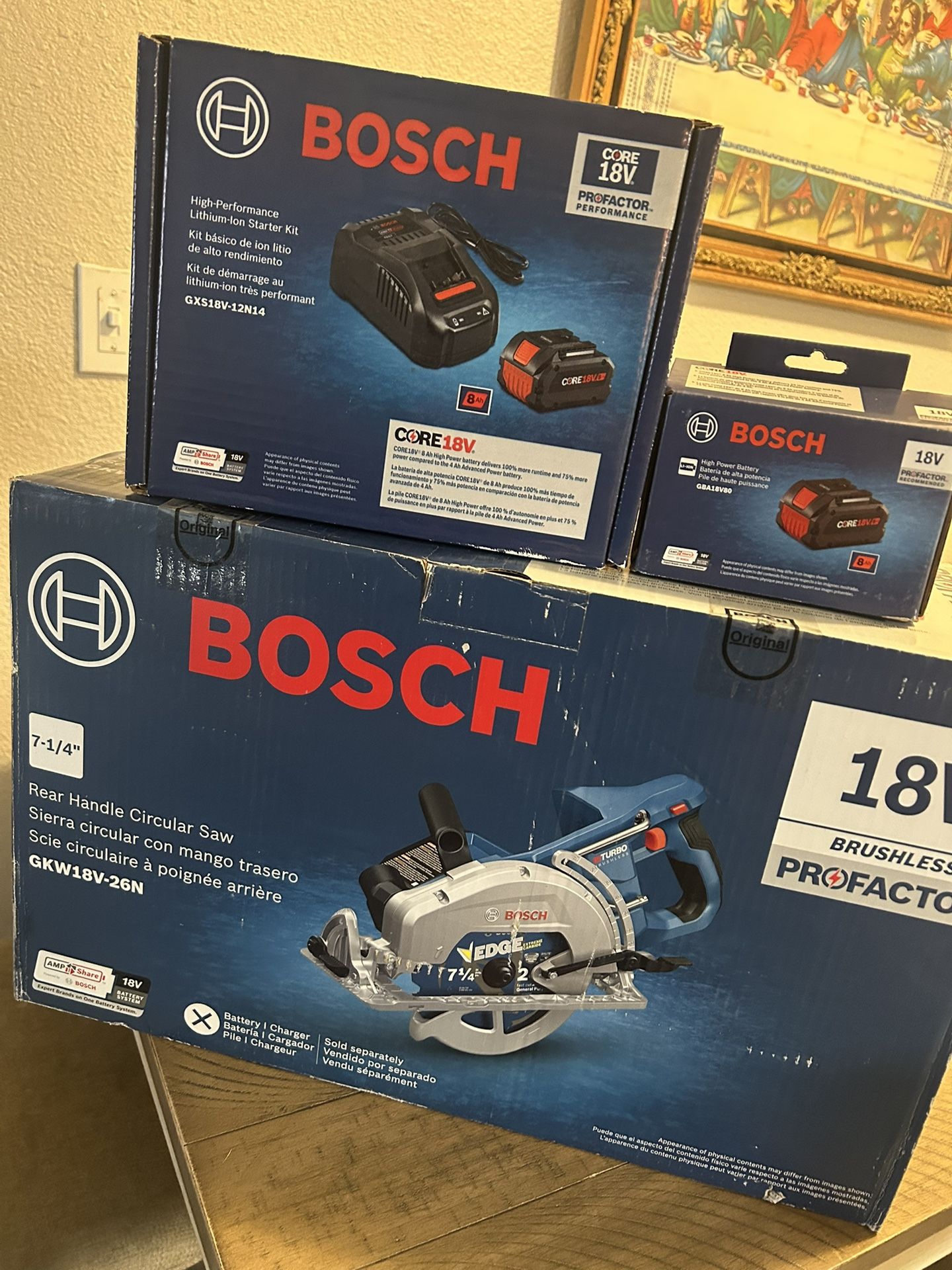 Bosch 18v 7 -1/4 Rear Handle Circular Saw