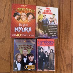 The Three Stooges Lot Of 13 DVD’s And 1 VHS