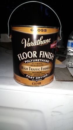 Clear gloss wood floor finish