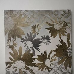 Abstract Flower Home Decor Art Modern Abstract Painting – Small Original Artwork – Minimalist Wall Art – Neutral Contemporary Decor