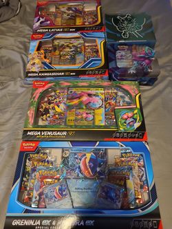Pokemon Cards Mega EX Box Tin Etb Collection Latias Greninja Venusaur Twilight Masquerade 