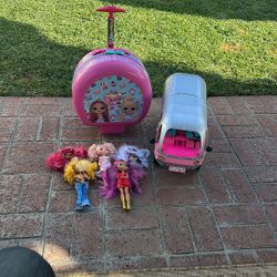 LOL Dolls and Camper 