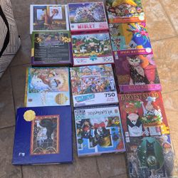 Collection Of Jigsaw Puzzles All Complete Set
