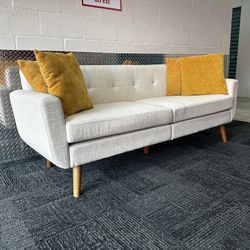 Beige Mid Century Sofa - Free Delivery 🛻