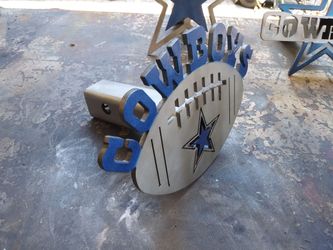 Hitch cover metal cowboys