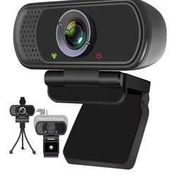 HD 1080P Webcam + Tripod (new, never used)