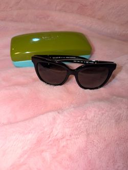 Kate Spade Black Cat-Eye Polarized Sunglasses