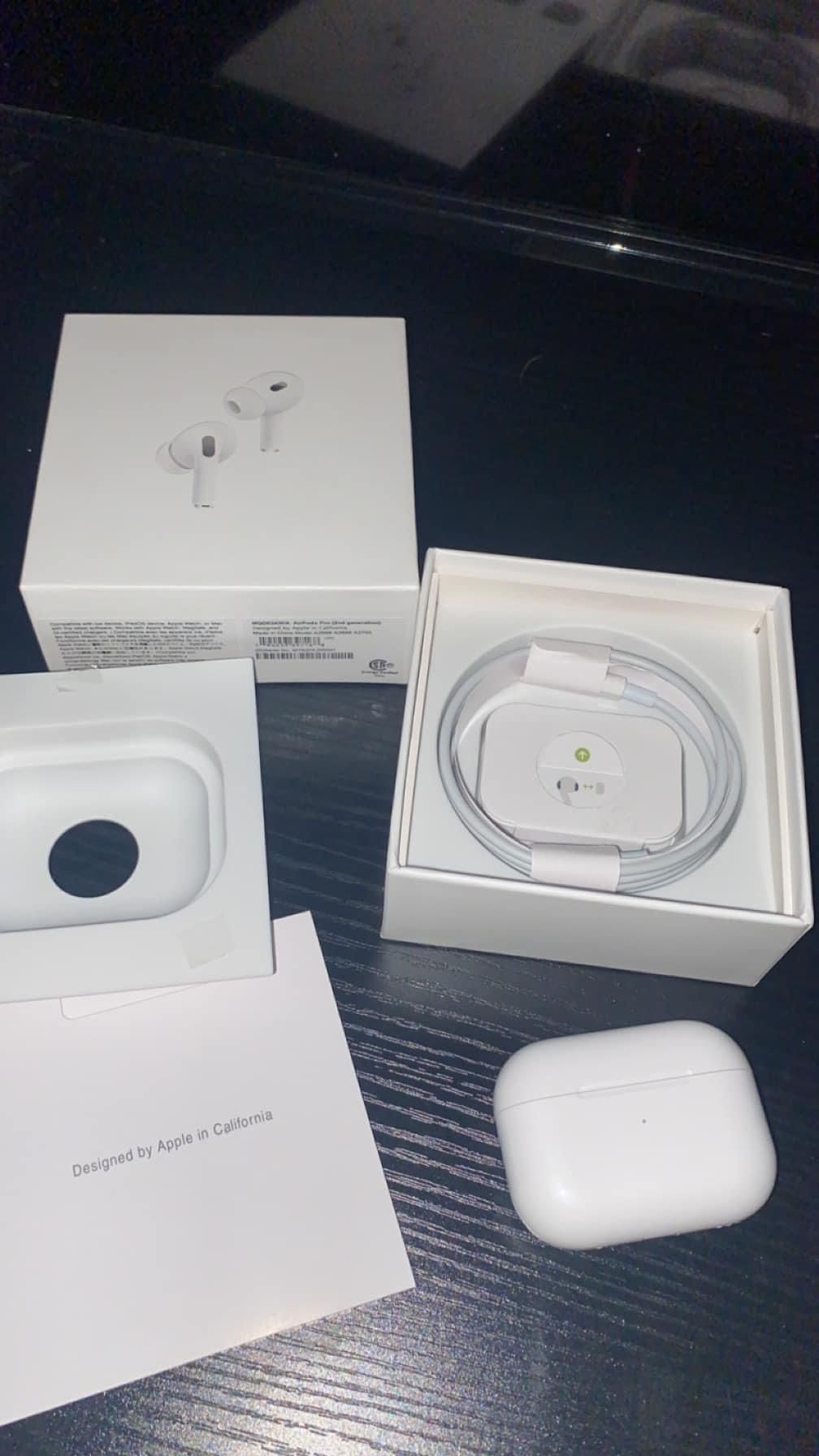 Airpods pro 2nd gen with charging case