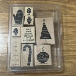 Stampin’ Up! Christmas Wooden Stamp Set 