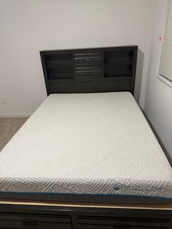 Queen bed Mattress and frame