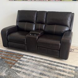 Leather Theatre Recliner 