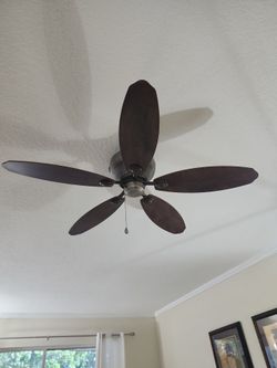 1-52 in Hunter Hugger Ceiling fan &  1- 52 in Hampton Bay Ceiling Fan