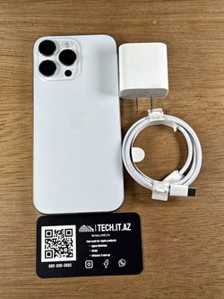 📱 iPhone 16 Pro Max | 256GB | White Titanium | Cricket Only