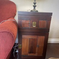 Pier 1 Wood End Table Nightstand 