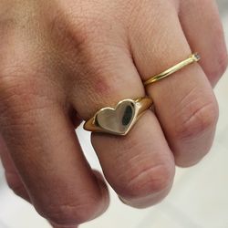 14k Heart Ring 