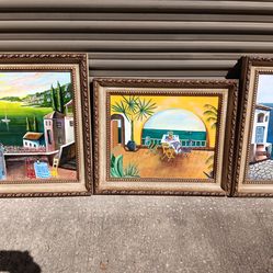 Outstanding Oil art set by E. OSORIO