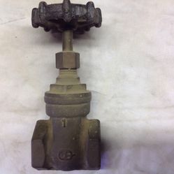 New 1" Brass Gate Valve