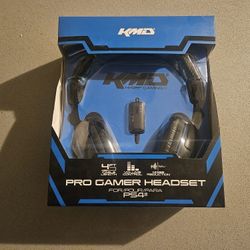 KMD Wired Pro Gamer Headset For PS4 