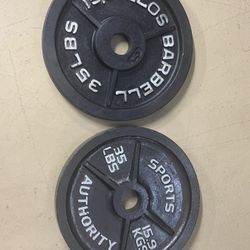 Olympic Weight Plates 35 Lb Pair