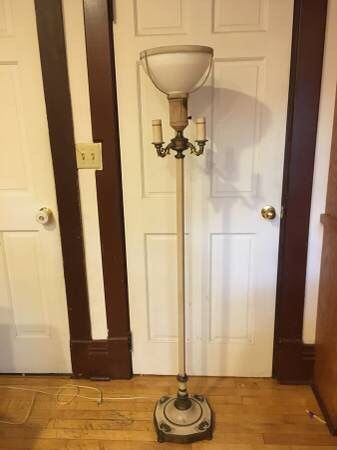 Rembrandt Vintage 1930s Floor Lamp Obo For Sale In Monona