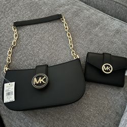 BRAND NEW MICHAEL KORS SHOULDER BAG AND WALLET