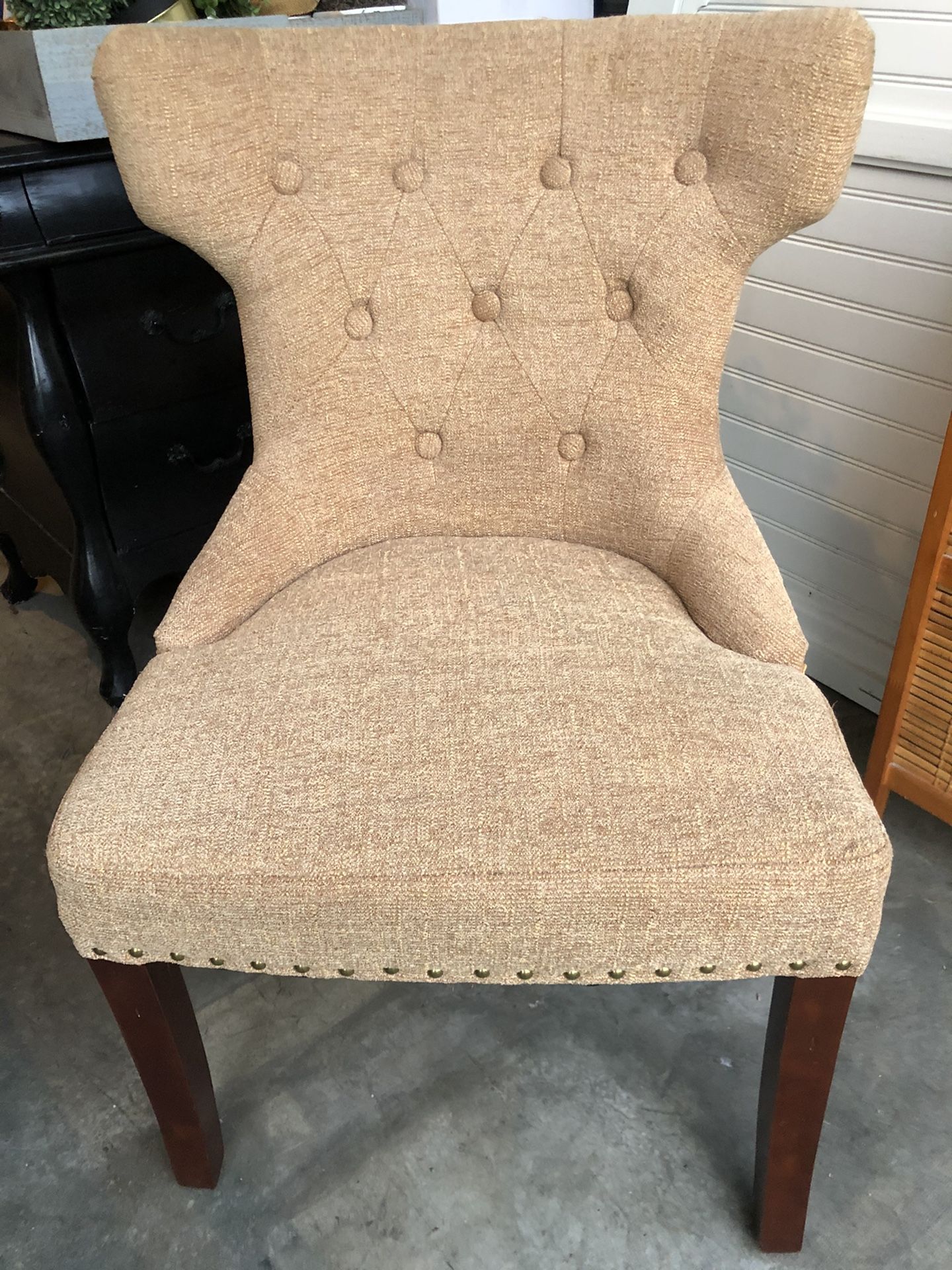 2 upholstered Pier 1 chairs-a pair