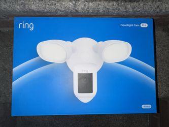 Ring Floodlight Cam Wired Pro with motion-activated 1080p HD White NEW SEALED