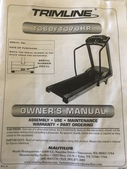 Sears free spirit discount club series treadmill manual