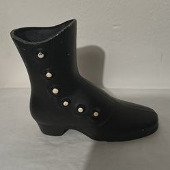 VINTAGE METAL BOOT FIGURINE - PLANTER 6"×5" ×2.5" - G1000